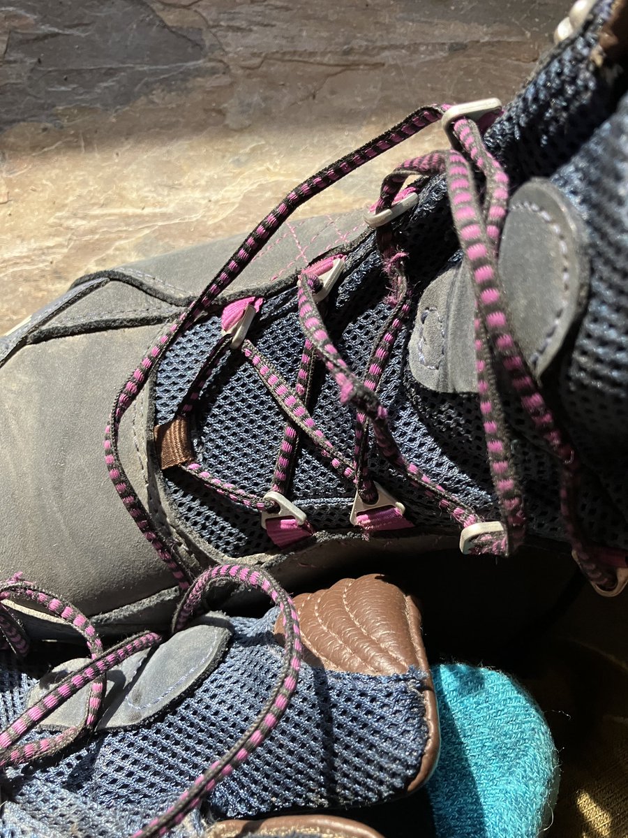 ColleenFriesen's tweet image. @ObozFootwear What’s happening to my laces? I was told they wear “ like iron”. Apparently not.
#threadbare