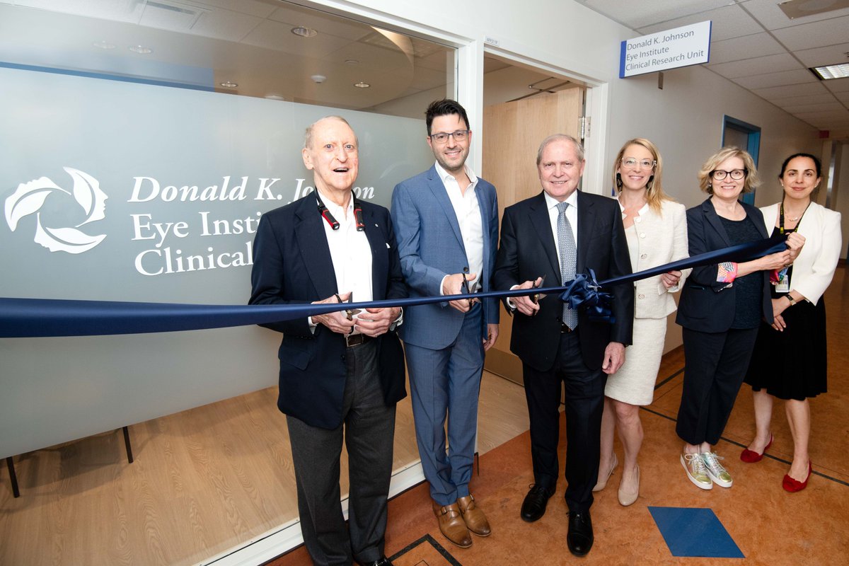 Yesterday, we celebrated the opening of our new Clinical Research Unit <a href="/DKJEI_UHN/">Donald K. Johnson Eye Institute</a>.

The CRU will bring together clinicians and researchers, to translate basic science discoveries into clinical applications, to help preserve and restore vision.