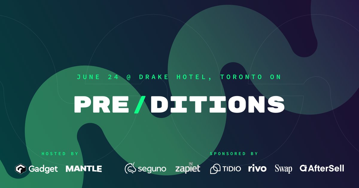 SegunoSoftware's tweet image. We’re excited to sponsor Pre/ditions, the one-day event hosted by @gadget_dev and @heymantle. So if you’re headed to editions.dev in Toronto this month, join us one day earlier to learn from 15+ Shopify ecosystem experts.

Get your tickets now: eventbrite.com/e/preditions-t…