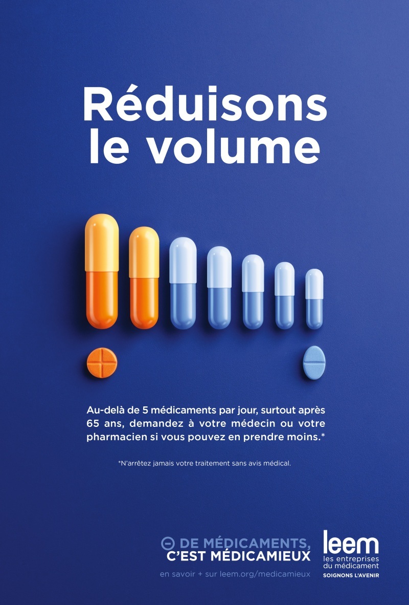 💊 Le <a href="/LeemFrance/">Leem</a> lance sa campagne « Moins de médicaments, c’est médicamieux » pour sensibiliser au bon usage du médicament. Une campagne imaginée par <a href="/BrainsonicParis/">Brainsonic</a> et Haïku.
▶ cbnews.fr/marques/image-…