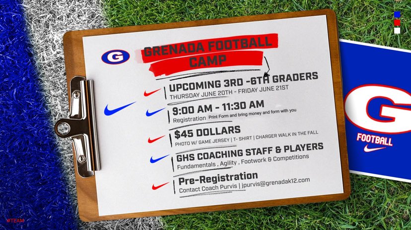 GrenadaChargers's tweet photo. 🚨Sign Up Now! Spread the word!🚨 https://t.co/ej8vYM3hFA