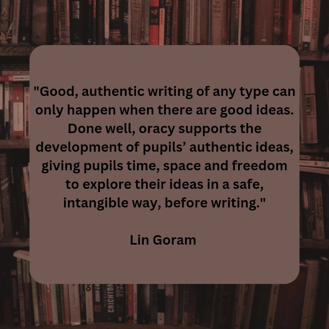 Good ideas = good writing. A simple truth. Supporting this development in class is essential. This article also explores the role of AI and oracy. <a href="/LinGoram1/">Lin Goram</a>