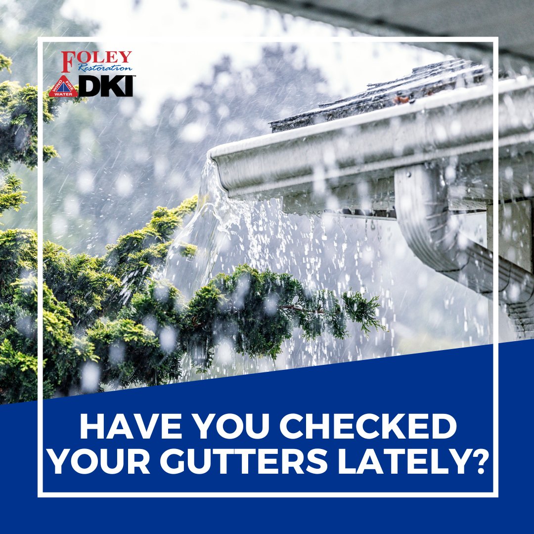 Spring showers bring flowers, but they can also cause water damage to your home. Take preventative measures by inspecting your gutters and downspouts for blockages or damage that may have occurred during the winter.

If you spot property damage, visit foleyrestoration.com