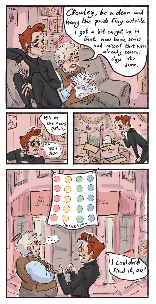 Cliopadraart's tweet photo. That one twister mat pride flag post that makes the rounds every June since around 2016 (you know the one) appeared on my timeline again today and for some reason it gave me real ✨them✨ vibes this year. https://t.co/tDdxgAiCT8