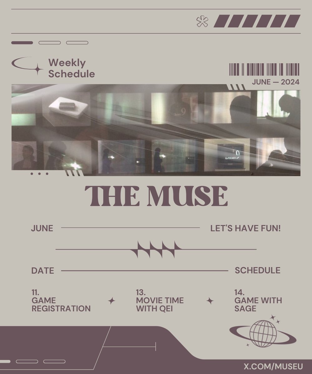 ⠀⠀⠀
⠀⠀⠀⠀⠀ ⠀⠀⠀⠀⠀
Get ready for an amazing week at The Muse! Take a look at the schedule for the upcoming week and get ready to join in on the fun. Who else is pumped for the awesome week ahead?
⠀