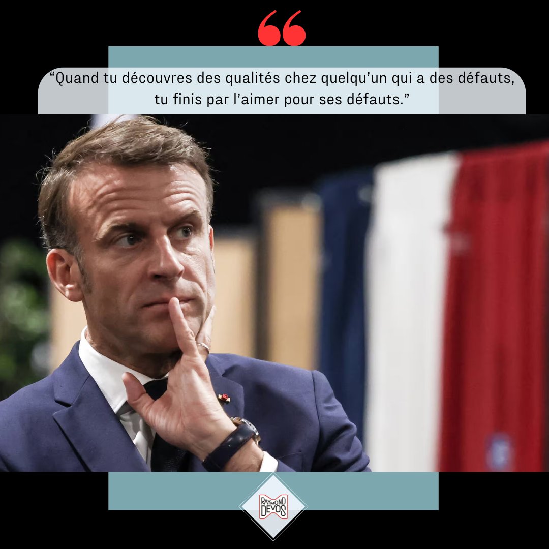 aimons_devos's tweet photo. "Quand tu découvres des qualités chez quelqu’un qui a des défauts, tu finis par l’aimer pour ses défauts." R.D

Dissolution de l’#Assembléenationale : des candidatures uniques à gauche, des #députés en ordre de bataille

#citation #raymonddevos 

Photo : STEPHANE LEMOUTON / SIPA https://t.co/TRpLi0U39D
