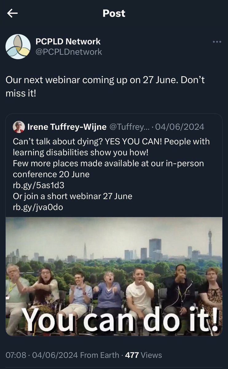 ValPallCare's tweet photo. @Triciahandley @wf_palliative @Tara_esw Hi Tricia , yes thanks , this is a fantastic project that we have been following  @pcpld network . Webinar re new toolkit 27th June, ⬇️ https://t.co/47dSi5H3k6