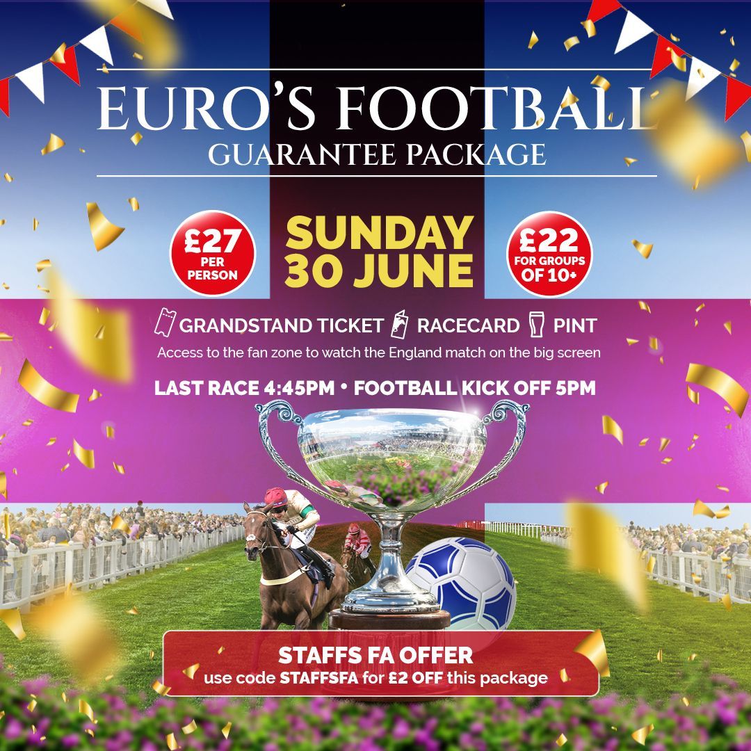 We have teamed up with <a href="/UttoxeterRaces/">Uttoxeter Racecourse</a> to give you the opportunity to experience a day of racing and football ⚽🏇 

🎟️ Grandstand ticket
🍺 Pint
📘 Racecard
⚽ Access to the football fan zone
📺 GIANT 60M2 screen!

Head to: buff.ly/45mahg4