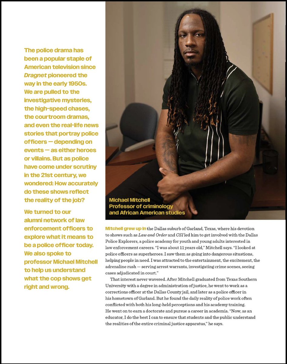 I'm truly grateful to be featured in the <a href="/TCNJ/">TCNJ</a> Magazine Spring 2024 Issue, along with several alums working in law enforcement. It was exciting to be part of this story as a criminologist and former corrections and police officer.
Read the full story here: tcnjmagazine.com/?p=12675