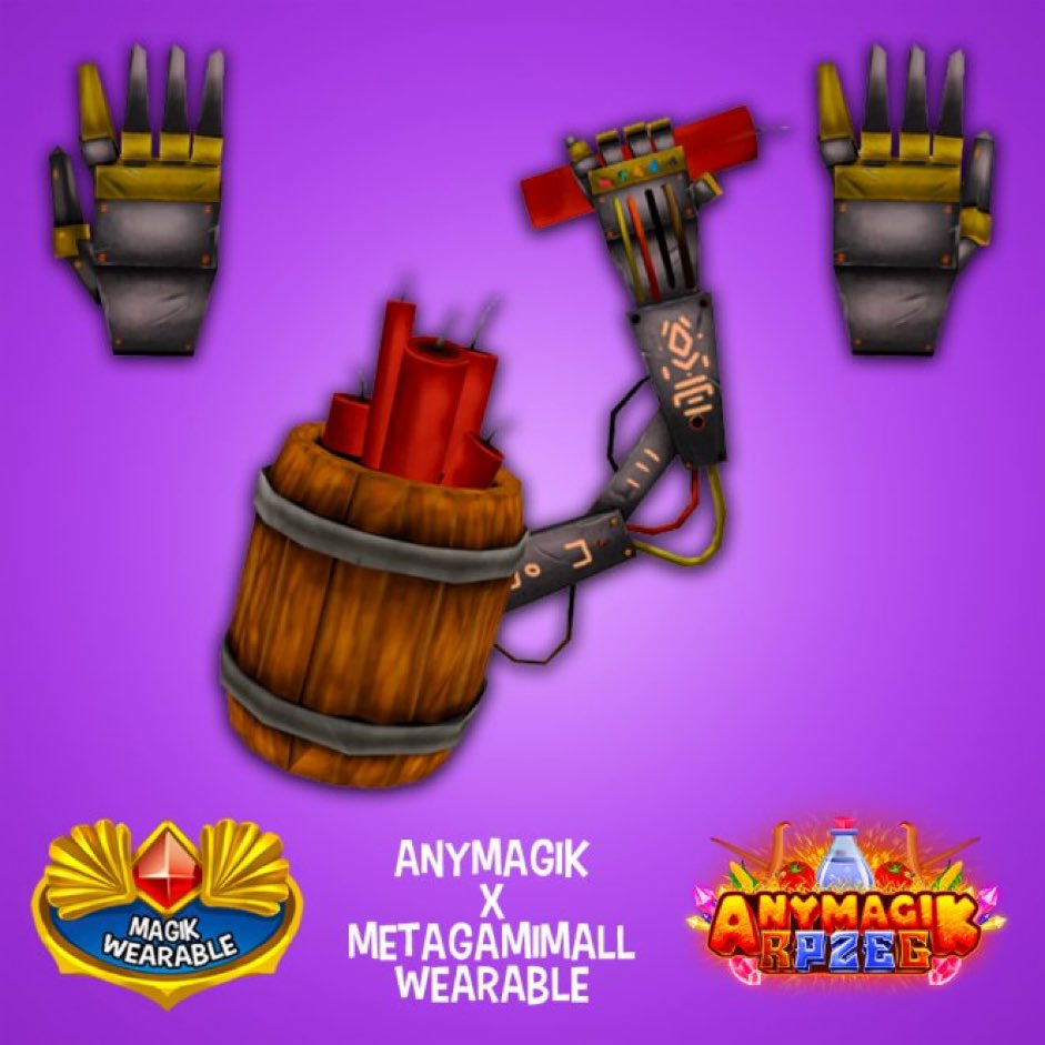 🚀 Hey Magikans! 🚀

Got your Mekablast Gauntlet from our collab with <a href="/MetaGamiMall/">MetaGamiMall</a> yet? 🤔

Share a pic or GIF of you rocking it in-game! Let’s see those epic moments. 💥✨

Tag <a href="/anymagik/">AnyMagik 🧙</a>, we might feature the coolest ones! 📸

Ready, set, Magik! 🌟