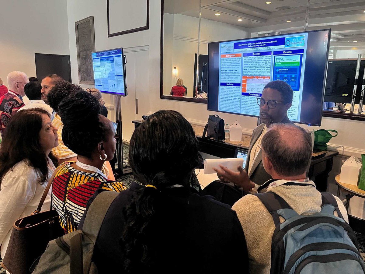 CareResourceFL's tweet image. Care Resource presenting our Project DA²RE program at Continuum 2024 in Puerto Rico, highlighting the program’s success in addressing the social determinants of health for people living with HIV.

#CareResource #ProjectDare #Continuum2024