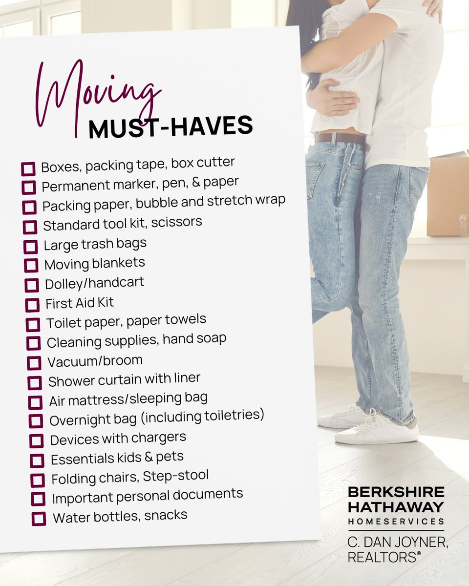 BHHSCDanJoyner's tweet photo. 🚚 Moving soon? Feeling like this 🥴 right now? Don't sweat it! Our "Must Have" checklist will keep you organized and stress-free. What are your moving day must-haves? 📦 

#MovingMadeEasy #ChecklistGoals #ShareYourTips https://t.co/GTTw3lLtIG