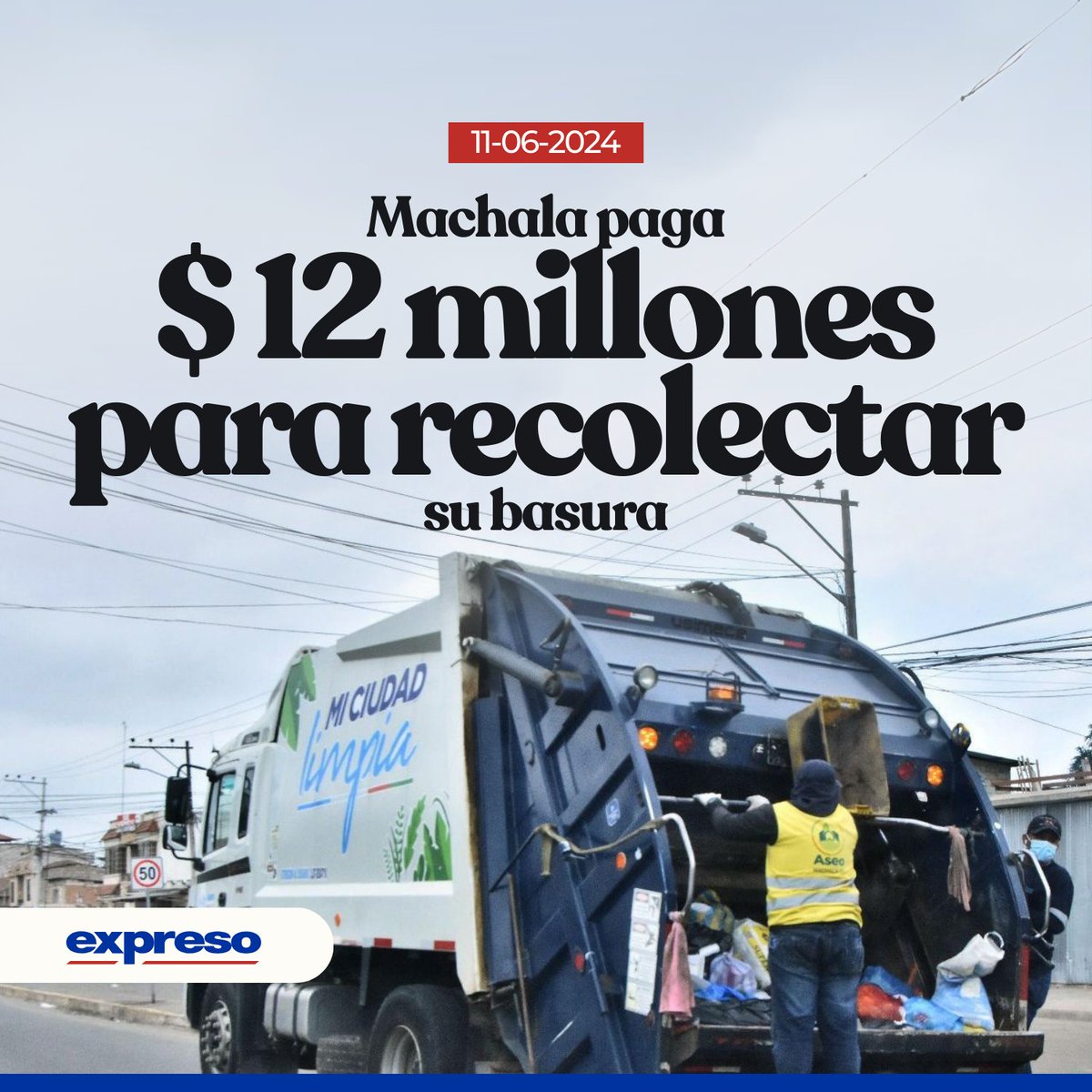 Expresoec's tweet image. El Municipio de Machala ha firmado uno de los contratos más cuantiosos del Sistema de Contratación Pública con el único proveedor que calificó. Los recursos están comprometidos hasta 2027.

Lee más👉bit.ly/4bXgLoe