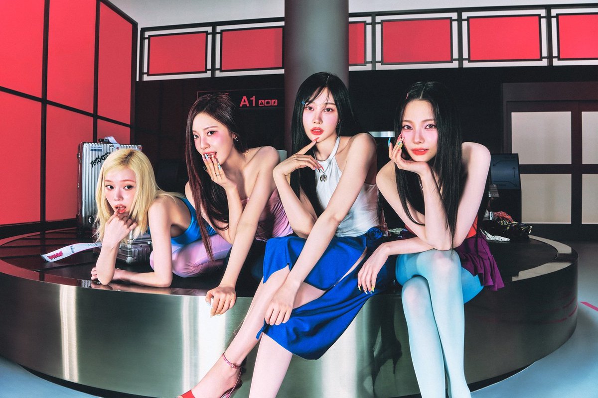 uchisagaeri's tweet photo. not your so called mean girls. (aespa) https://t.co/XzhMIYH61M