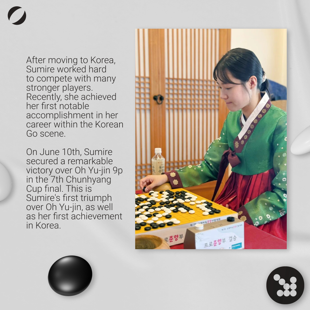 gomagic_org's tweet photo. 🌟 Sumire Nakamura's First Triumph in Korea 🌟
Watch the final game: https://t.co/Nnadx4ezFQ
#GoGame #Baduk #Weiqi #囲碁 #BoardGame #Tournament #MindGame #MindSport #AncientGame #ChineseGame #JapaneseGame https://t.co/jIPUnsNyCZ