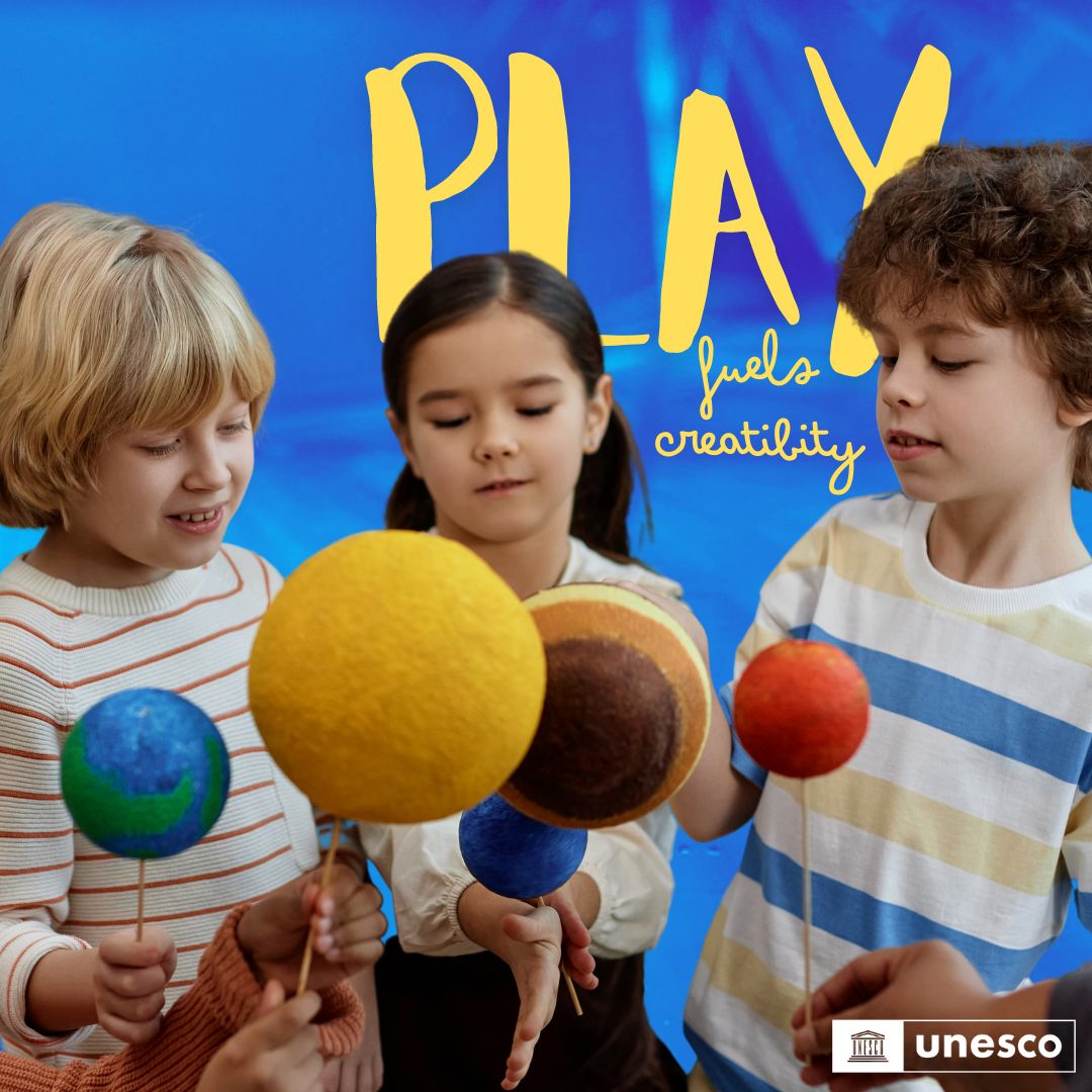 🅿️LAY drives creativity &amp; innovation, essential for future success.

UNESCO supports play-based learning to inspire young minds.

shorturl.at/S8HUD #InternationalDayofPlay