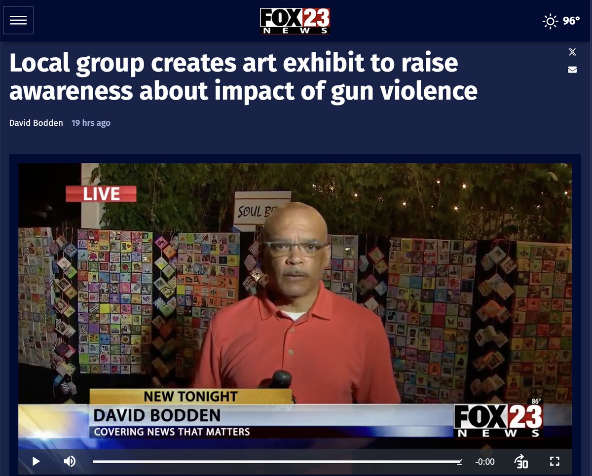 SoulBoxProject's tweet image. Fox23News coverage of the Tulsa Soul Box Project exhibits.  See more in previous posts! 

#BLikeSteph #ARTivism #WearOrange #GunViolencePreventionMonth #gunviolenceawareness