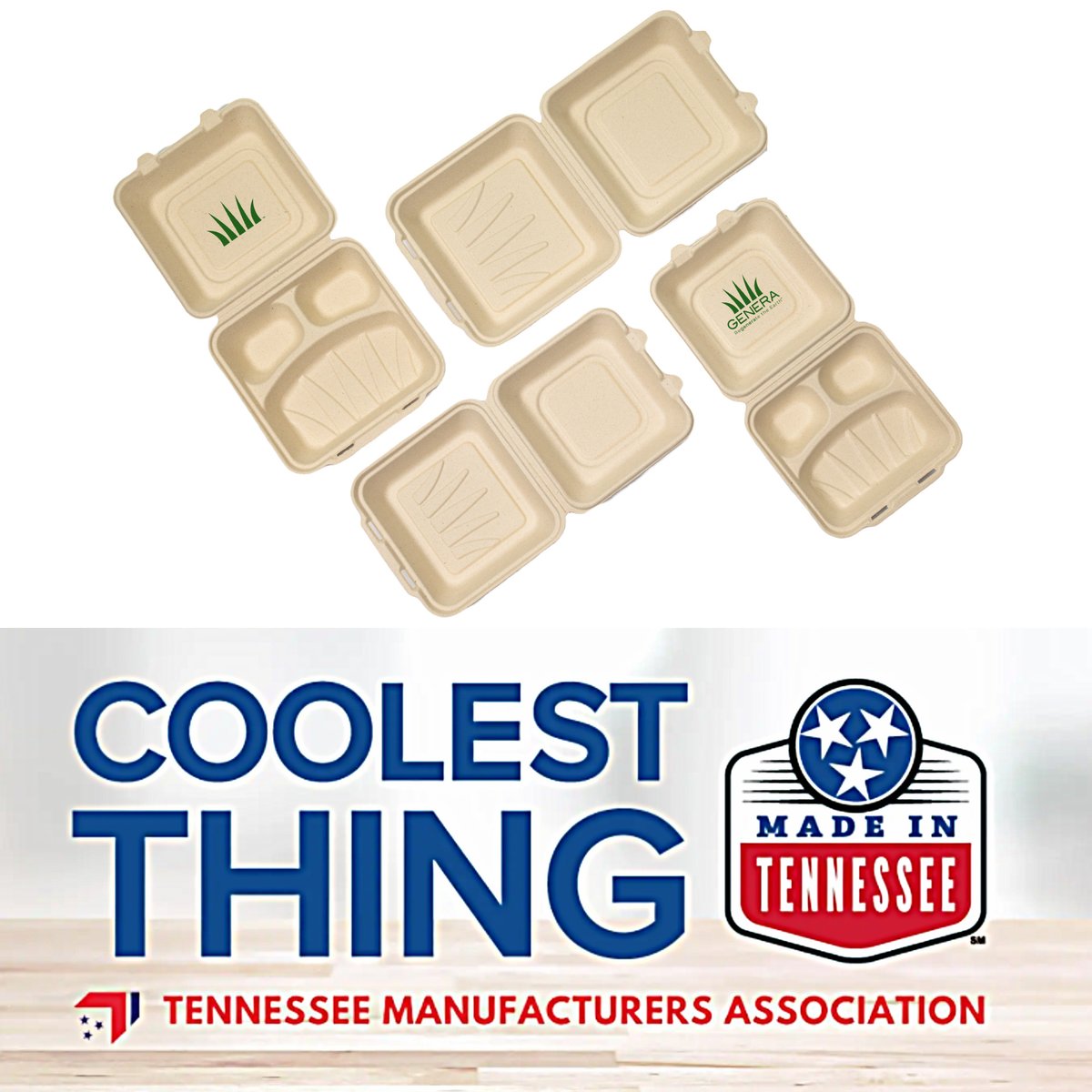 GeneraInc's tweet image. Genera has been nominated as a finalist for the "Coolest Thing Made in Tennessee award!" 🌟 We need your support to win! Just follow these simple steps:

1. Visit: hubs.li/Q02BnyZk0
2. Click "Vote Now" then type "Biobased Packaging" in the search bar
3. Submit your vote!