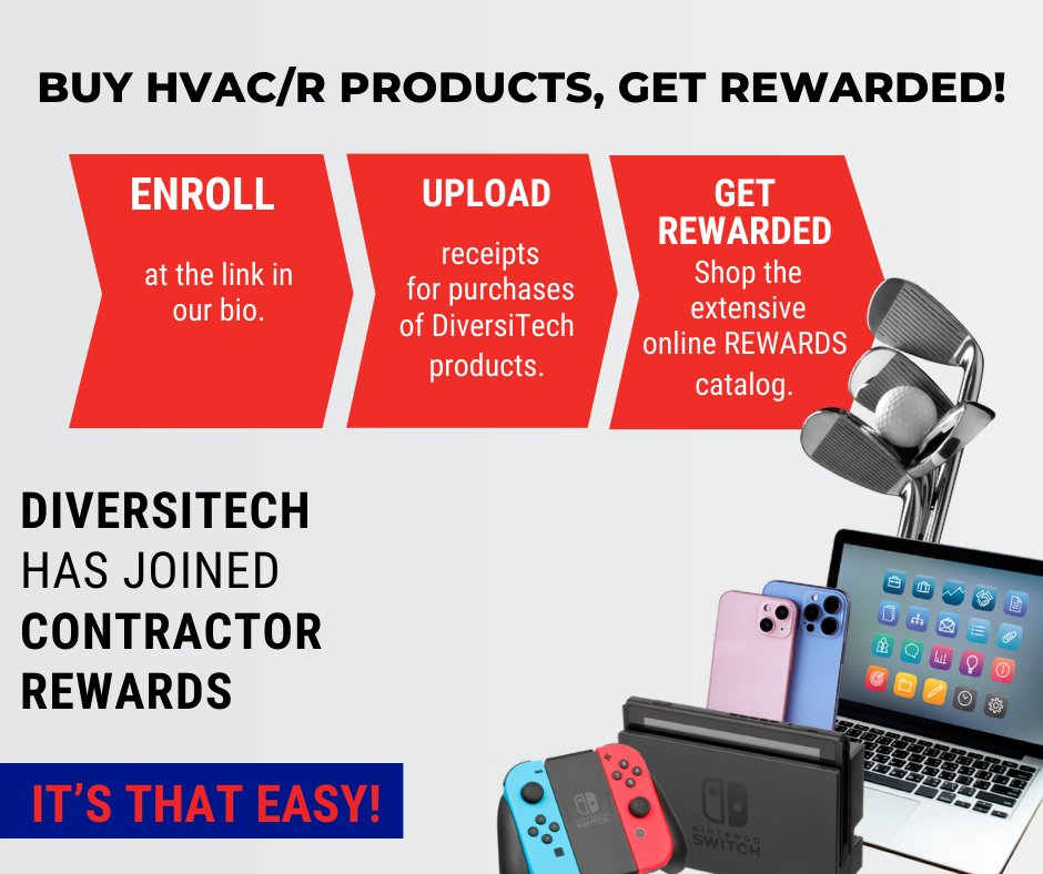 JSVenturaGroup's tweet image. DiversiTech has joined Contractor Rewards!🎉 Get ready to earn while you shop at the link in our bio! 🛒🛍️ 

#DiversiTech #ContractorRewards #EarnandSave #HVACRewards