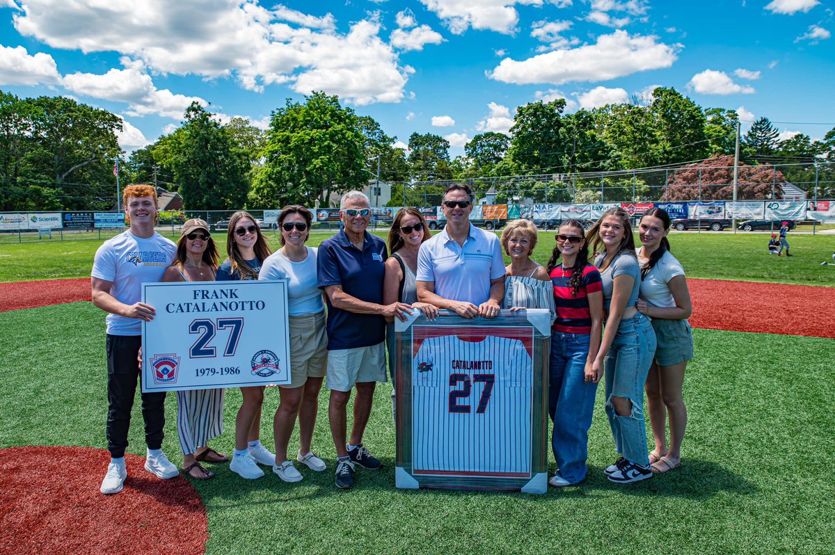 fcat27's tweet photo. So incredibly thankful to the St. James - Smithtown Little League for this honor. What a special day for my family and I. https://t.co/KF3jfiB7tm