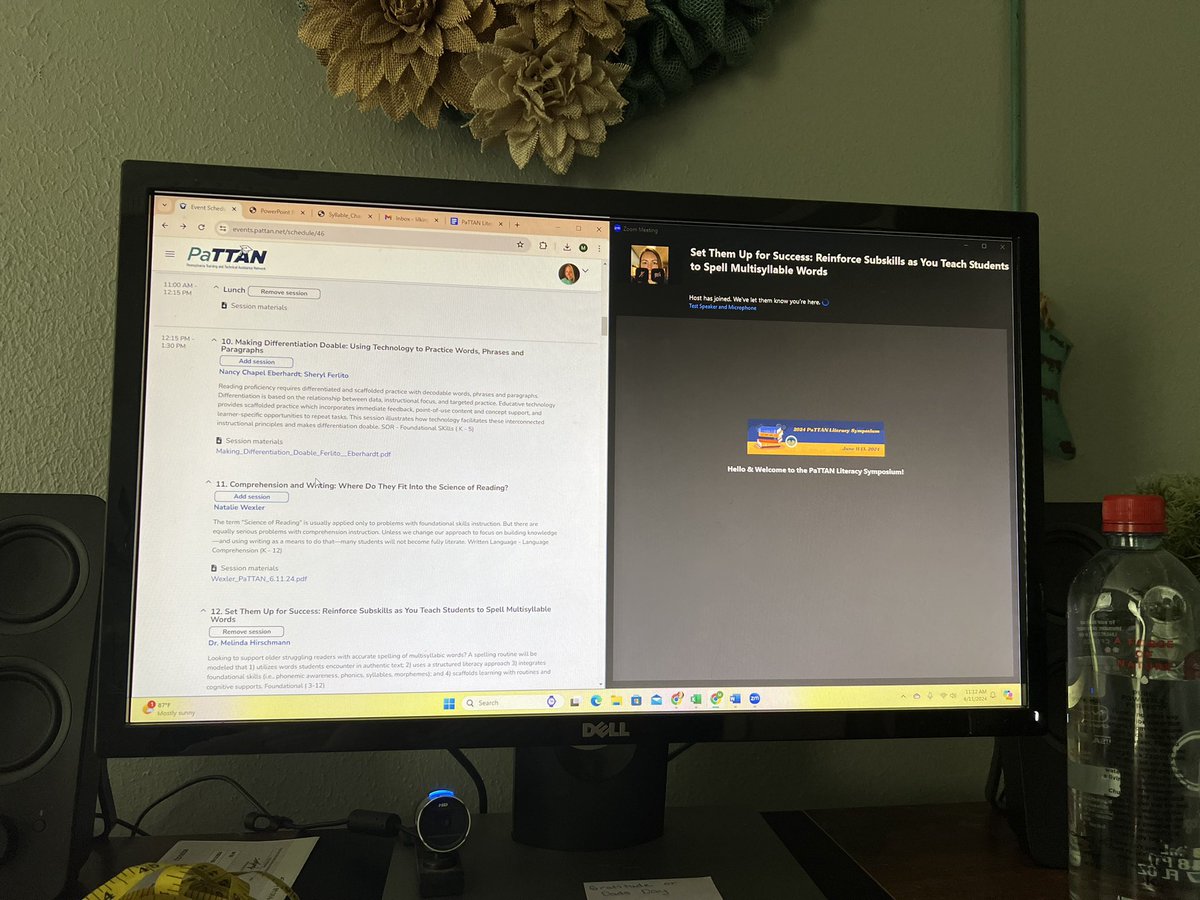 Megan Kingery, M.Ed (@lilkings08) on Twitter photo Day 1 of the PaTTAN Literacy Symposium is halfway through. A few technical bumps but they are doing what they can. I love attending this symposium when it happens. Already have the dates saved for 2026!! #PATTANLIT24 @dyslexiaMRE Day 1 of the PaTTAN Literacy Symposium is halfway through. A few technical bumps but they are doing what they can. I love attending this symposium when it happens. Already have the dates saved for 2026!! #PATTANLIT24 @dyslexiaMRE