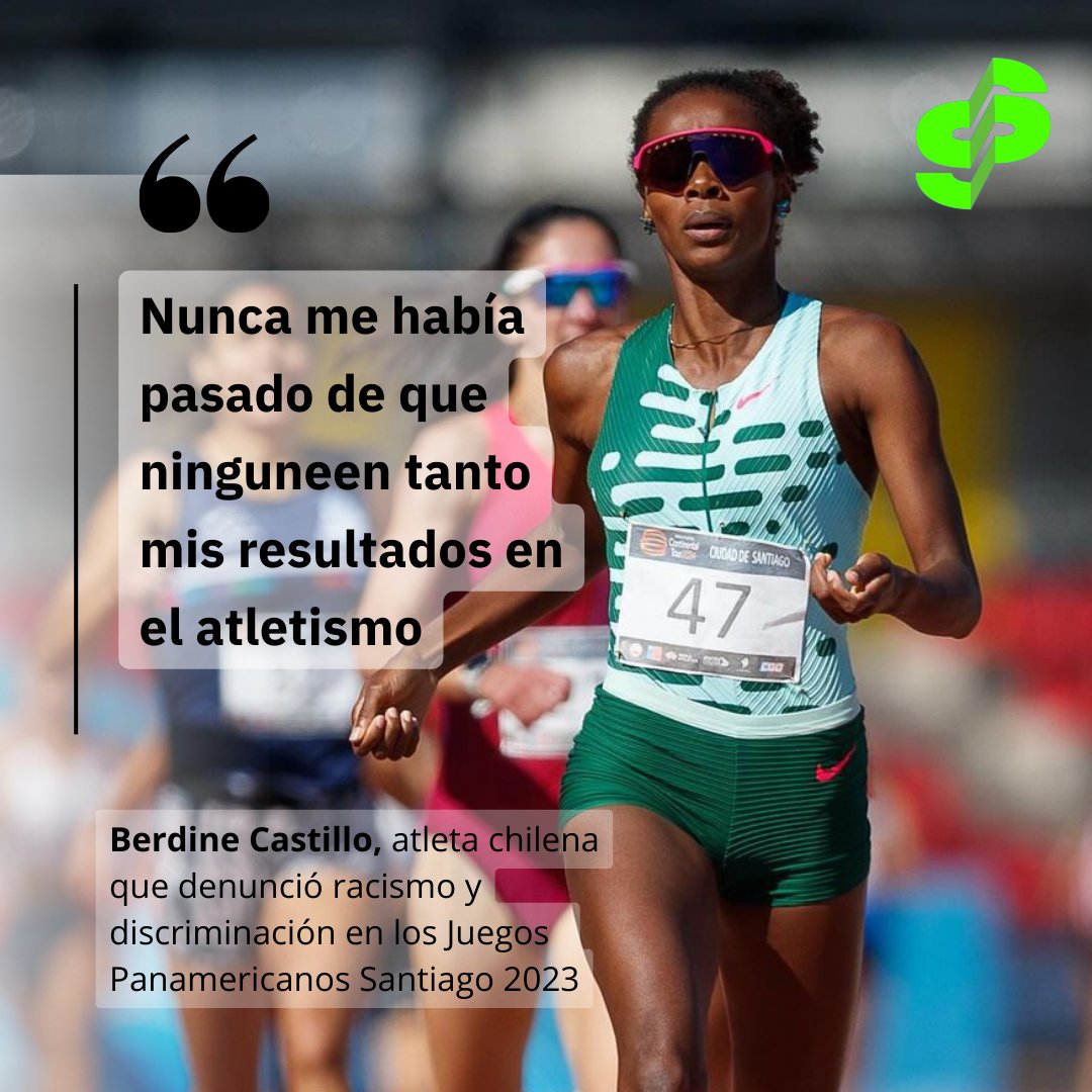 🟢La atleta chilena Berdine Castillo abordó la polémica generada con la posta 4x400 en los Juegos Panamericanos de Santiago 2023, donde, junto a Poulette Cardoch, acusaron  discriminación y de cambiar arbitrariamente los corredores de la carrera. 

📸Berdine Castillo Instragram