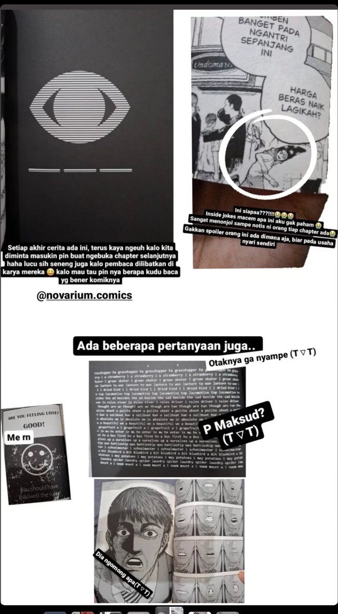 febbfey's tweet photo. #NotAvailable dari #NOVARIUM 
Jadi ini komik kompilasi karya 7 komikus, yaitu #bwusagi #meaw #crabocalypse #baktiabe #hadiyashanafi #budkalon #benishoga Pengen banget sharing kesan per chapter tapi bukan di thread ini. https://t.co/VmJUDgVR5W