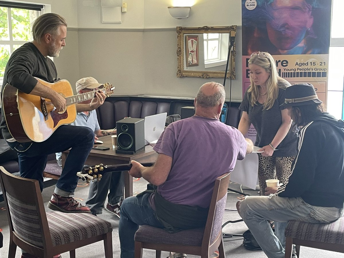 GrandAmbition__'s tweet photo. Outstanding afternoon working in collaboration with @TheWallich & #TheChoirWithNoName #StoryProject @stevebalsamo @owenplaywright #RichThair 💥⚡️💥 @SwanseaGrand @SwanseaCouncil https://t.co/JApsxrR48h