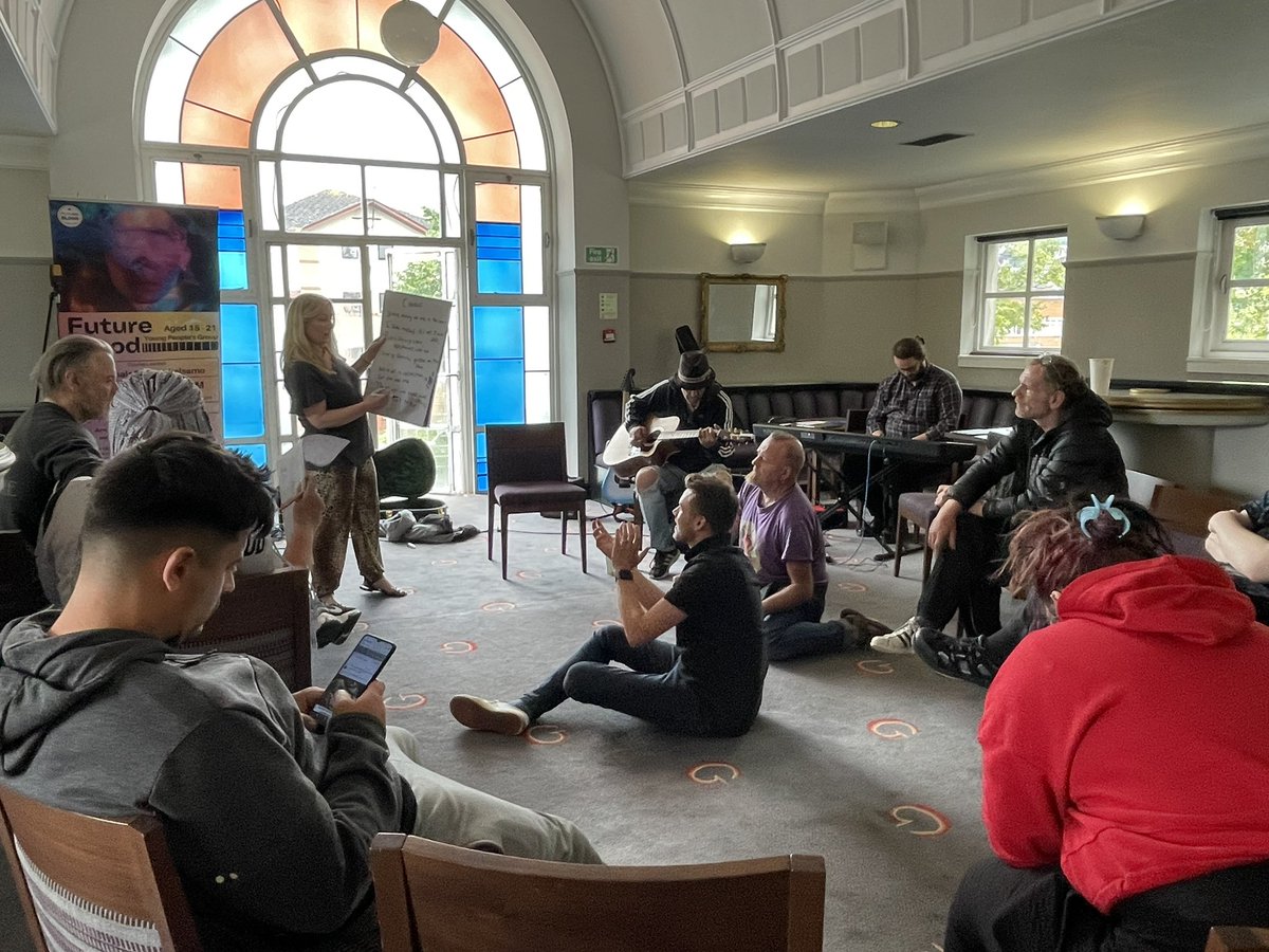 GrandAmbition__'s tweet photo. Outstanding afternoon working in collaboration with @TheWallich & #TheChoirWithNoName #StoryProject @stevebalsamo @owenplaywright #RichThair 💥⚡️💥 @SwanseaGrand @SwanseaCouncil https://t.co/JApsxrR48h