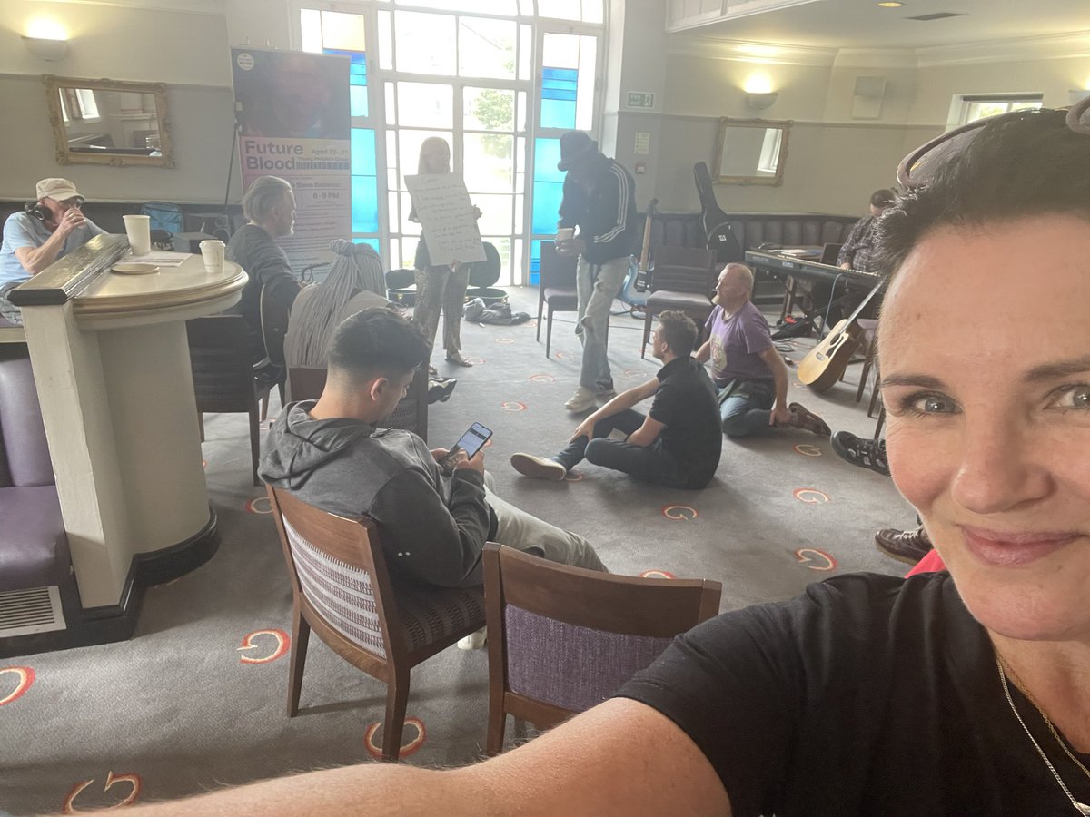 GrandAmbition__'s tweet photo. Outstanding afternoon working in collaboration with @TheWallich & #TheChoirWithNoName #StoryProject @stevebalsamo @owenplaywright #RichThair 💥⚡️💥 @SwanseaGrand @SwanseaCouncil https://t.co/JApsxrR48h
