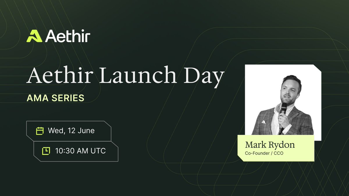 AethirCloud's tweet photo. Aethirians,
Set your reminders 📌

We will be hosting a special AMA with our co-founder @MRRydon tomorrow at 10:30 AM UTC, right after ATH listing.

Be there on launch day to catch all the ATH alpha firsthand 🚀
🔗: https://t.co/UArHkh27iN

#aethir #ath https://t.co/fVOq68OOtp
