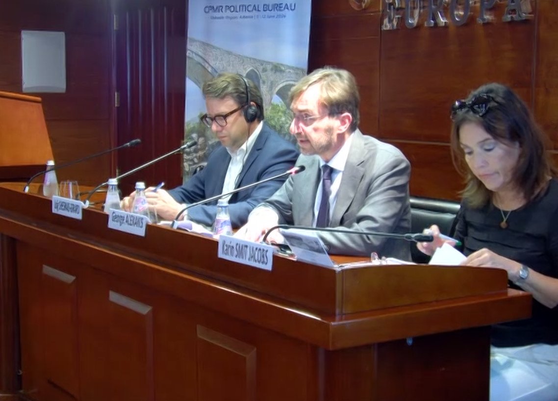 CPMR Political Bureau 🇦🇱 - Transport session

<a href="/AlexakisGeo/">ALEXAKIS George</a> emphasizes that island accessibility is crucial for cohesion and development. He calls for measures and adequate funding to address territorial specificities, aiming for sustainable transport and proper connectivity. #CEF