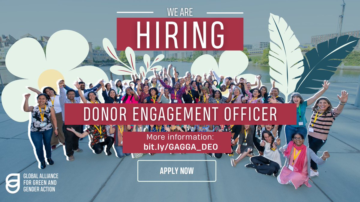 GAGGA_Alliance's tweet photo. 📢We Are #HIRING!✨

Are you passionate about cultivating relationships &amp; securing funding to support transformative work in climate, environmental, &amp; gender justice? Join us as GAGGA's Donor Engagement Officer!

⏰Apply by: 30th June
📌More info: https://t.co/gWx30wBskw https://t.co/Aw4NzZXwVm