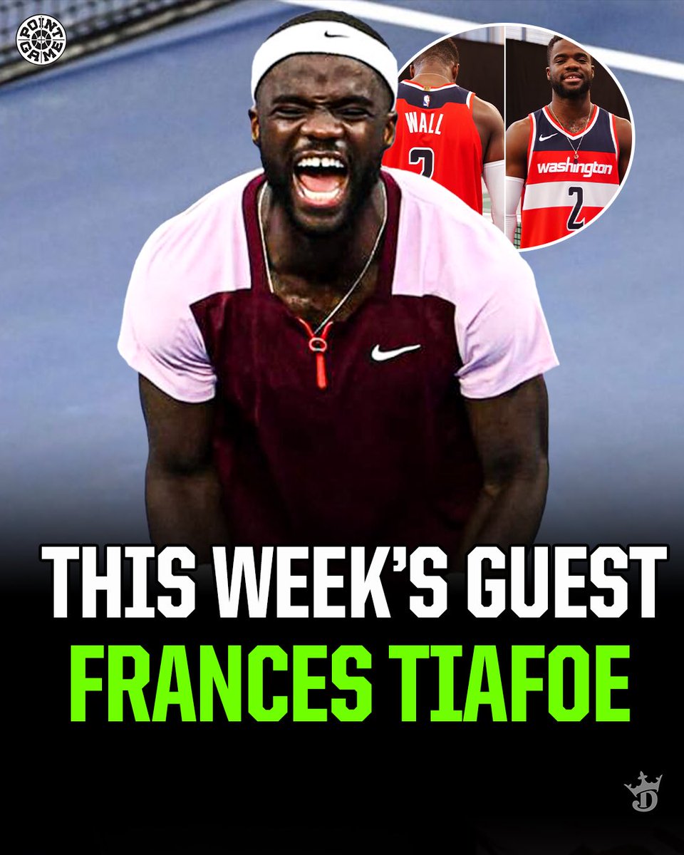 pointgamepod's tweet image. 🎾 x 🏀 

This week’s guest is the DMV legend and tennis star Frances Tiafoe! 

@FTiafoe @JohnWall @DraftKings @CJToledano