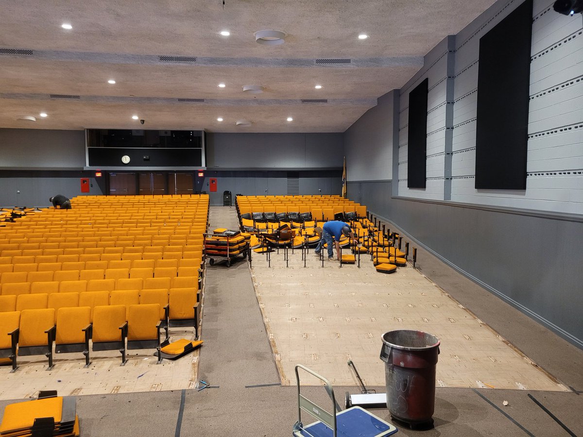 Phase Two of our Auditorium Renovation started Friday 7 June.