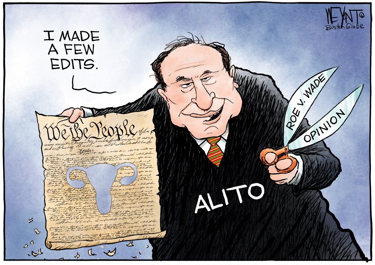 EandPCartoons's tweet image. Christopher Weyant, The Boston Globe @ChristophWeyant #SCOTUS #Alito