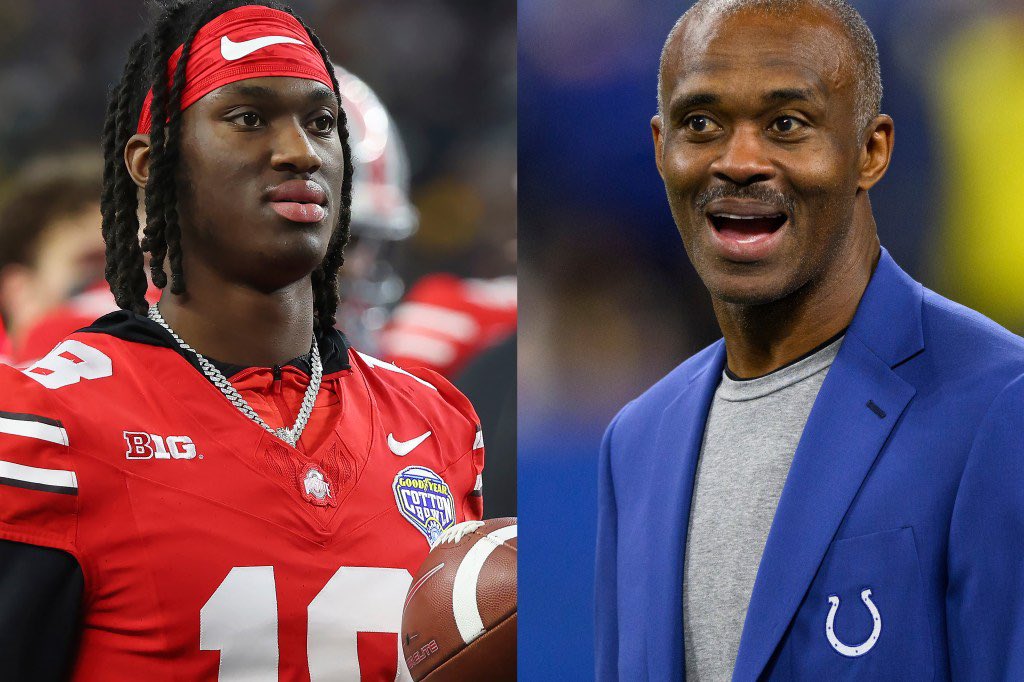 MLFootball's tweet photo. 🚨NEWS: #NFL icon Marvin Harrison Sr. has said that his son, Marvin Harrison Jr., is hands down a better wide receiver than he ever was

🤯👀

(Via @ZachGelb) https://t.co/E2mV2IfTnH
