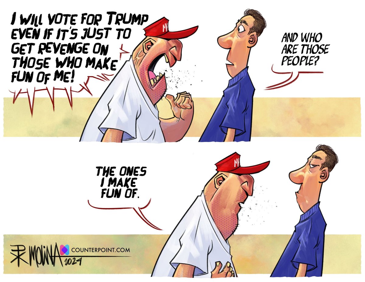 EandPCartoons's tweet image. Pedro X. Molina @newcounterpoint @pxmolina 
#MAGALogic