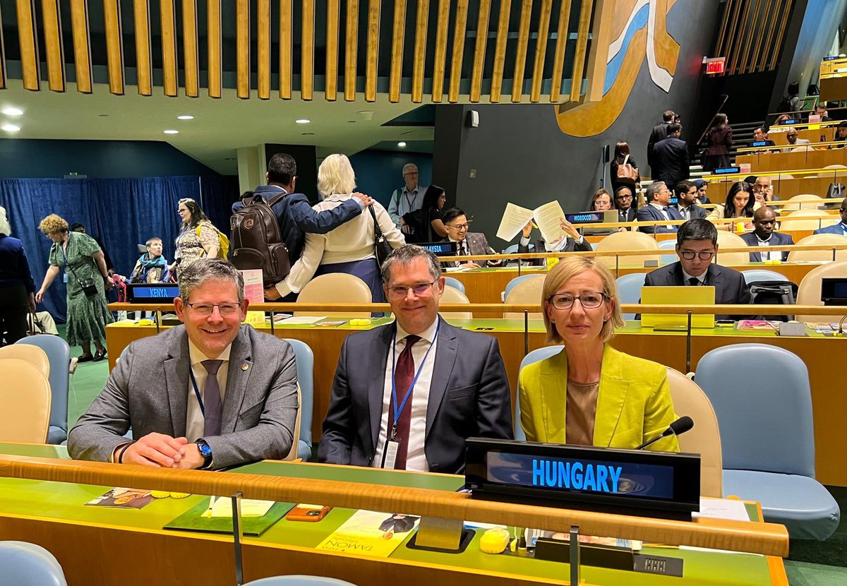 Hungary’s delegation looks forward to actively participating at the #CRPD #CoSP17 to advance the rights of persons with disabilities worldwide, and share Hungary’s achievements. We are proud to have <a href="/LaszloLovaszy/">László LOVÁSZY</a> and <a href="/adamkosamep/">Ádám Kósa</a> representing Hungary at the Conference.
