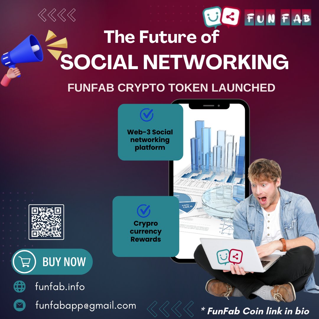 Funfabapp's tweet photo. Imagine a world where your social network is seamlessly integrated into everyday life. 
What feature excites you the most? Comment below! 
Web -funfab.info/
 Token Link: https://t.co/KzdUaFzJyD
#crypto #cryptotrading #bitcoin #cryptocurrencies #cryptonews #cryptoupdates #ethereum https://t.co/nyMDJLSHO1