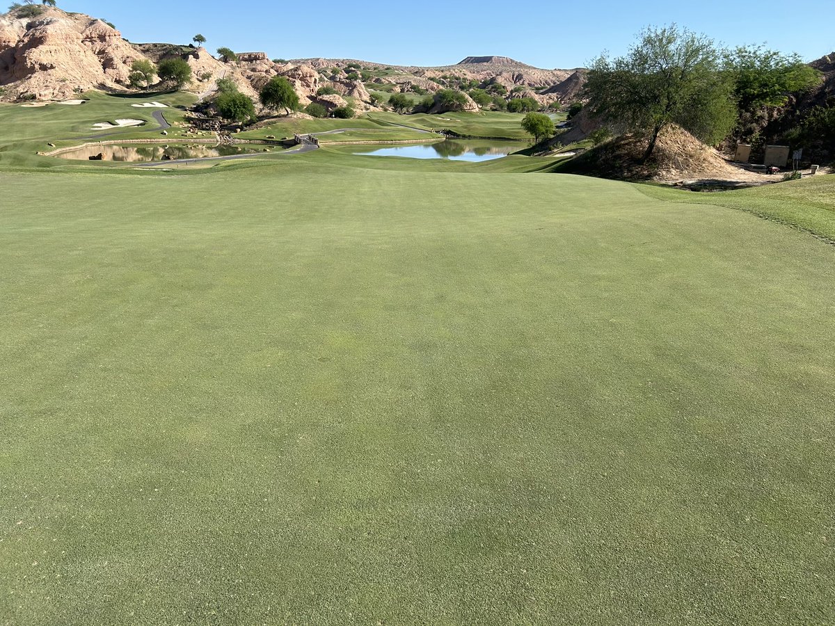 KyleRyun's tweet photo. Memorial Day was another successful deep tine &amp; DryJect on the greens at 🐺. It was a long couple of days but the crew absolutely killed it! Greens have been responding very well! Thanks again to Jerry &amp; guys for coming out &amp; congrats on your hole in 1! @fleming_jerry https://t.co/36P0iuFoJM