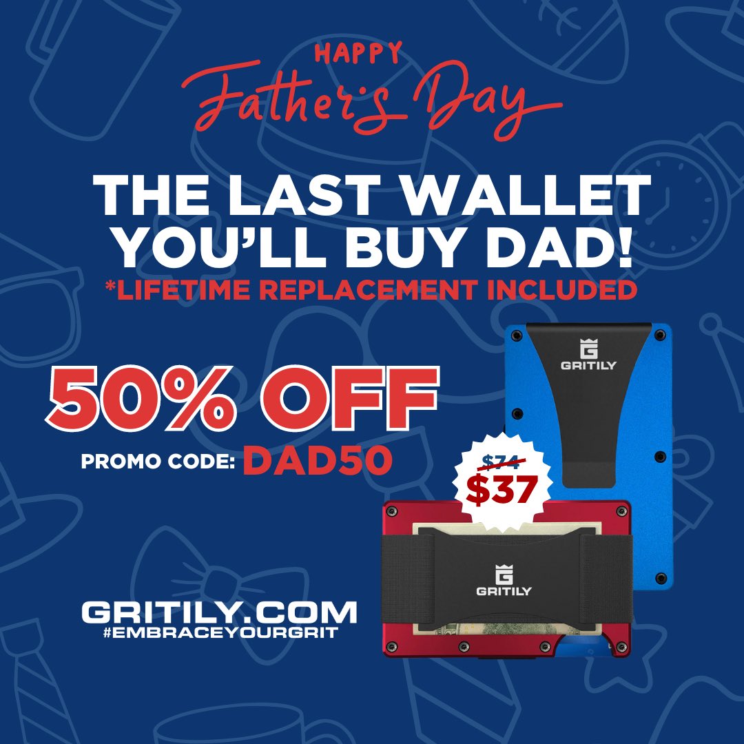 TeamGritily's tweet photo. Need a last minute gift for Pops? This wallet will be the last one you’ll ever have to buy him. Aluminum and leather options. Buy today and receive before Sunday. #EmbraceYourGrit

🏀 100% No Risk Trial
🏀 Lost/Broken Replacement https://t.co/LWQla79WAU