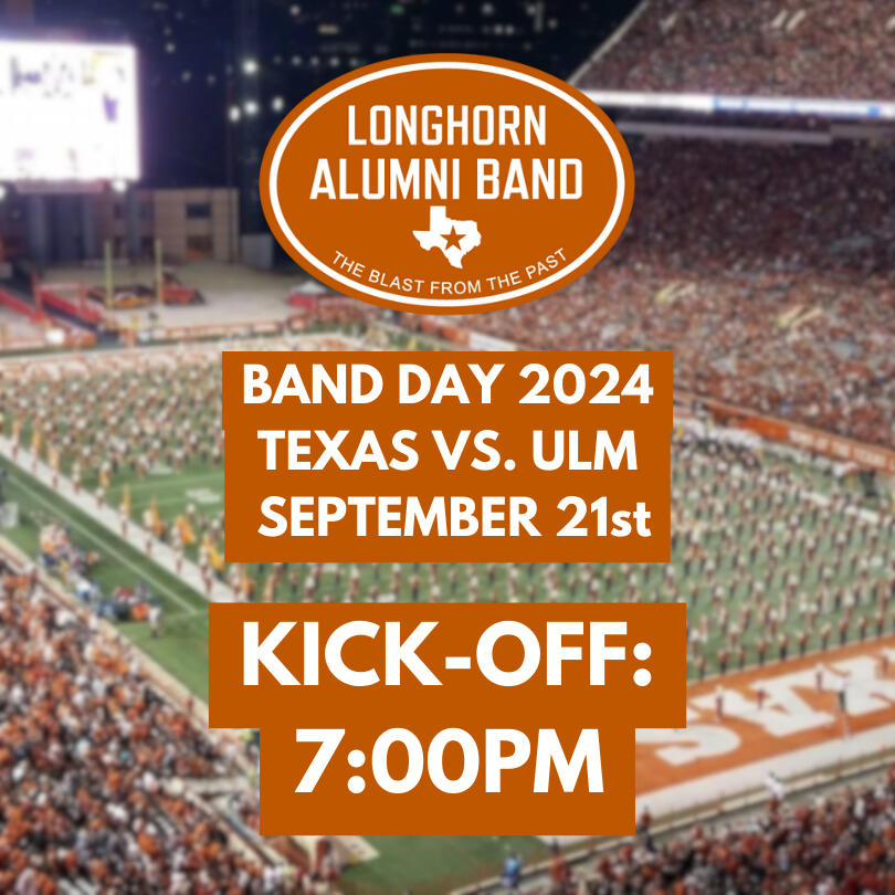 lhab's tweet photo. Did someone say night game for Band Day?? ๐คฉ๐บ๐ฅ๐ท
KO has been set for 7pm as Texas takes on ULM on September 21st! Start making your plans NOW to join us for a huge celebration of LHB's 125th season! BD registration details will be announced soon. #HookEm #LHAB #LHB125 https://t.co/5XUNR7CElB