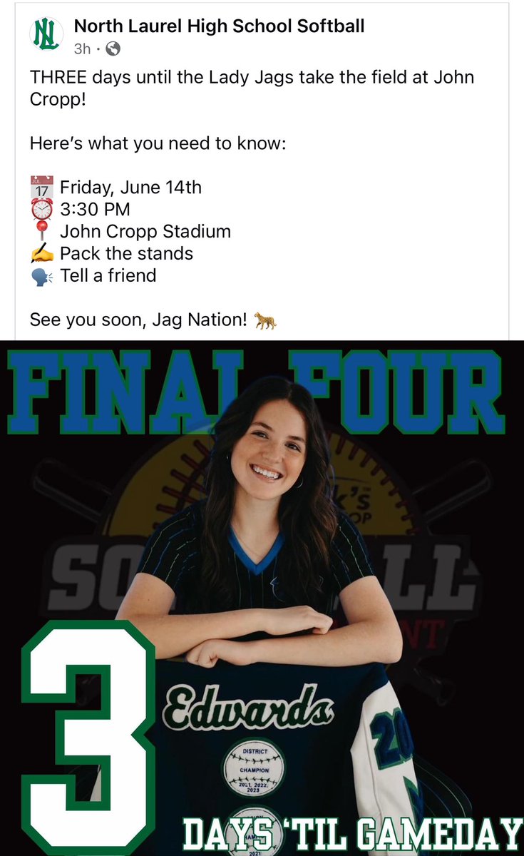 NLHS Jaguars Softball tweet media