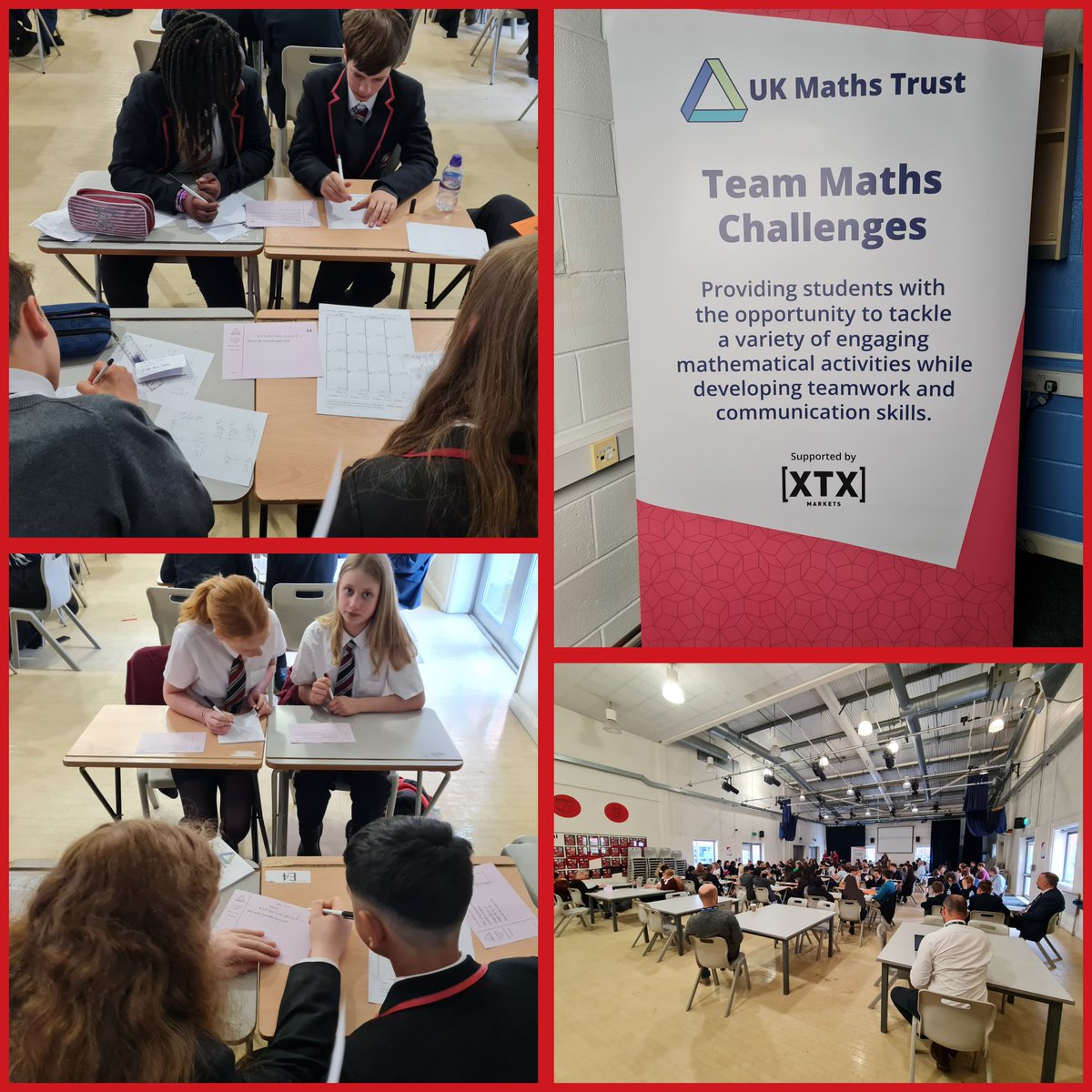lawnswoodschool's tweet photo. 30 staff & 84 students from other schools, + 8 of our amazing students were focused on a team maths challenge yesterday. Well done, everyone @UKMathsTrust #MathsCounts https://t.co/Qr2FaztmUu