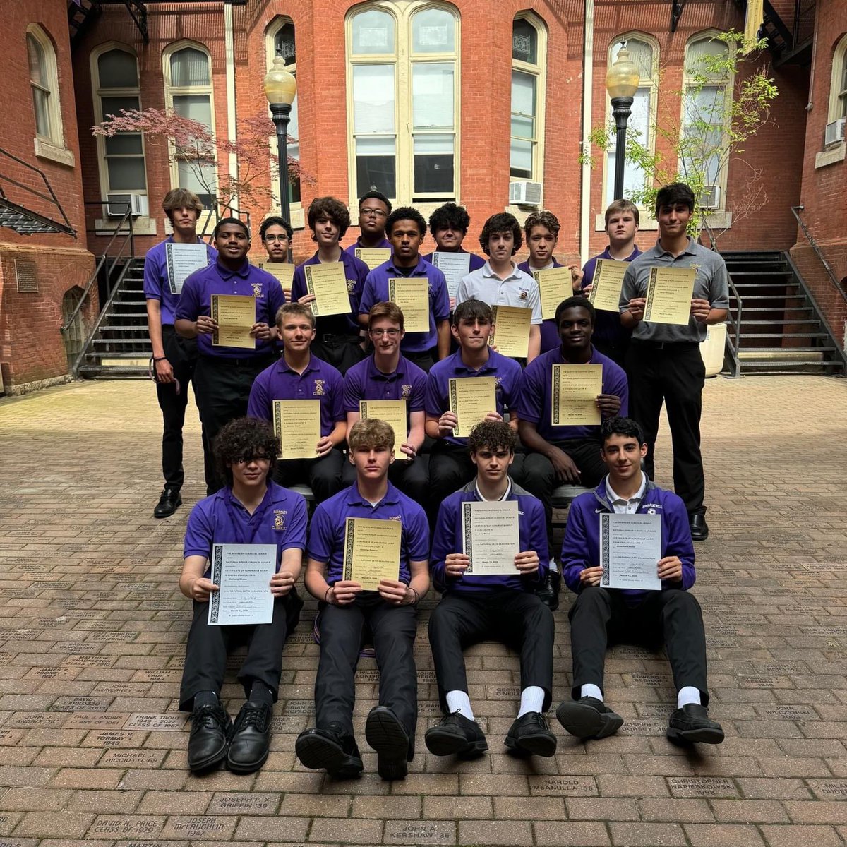 Congratulations to Mr. Pensabene's Honors Latin I Sophomores who completed the National Latin Exam earlier this year! 

Each student in the class received an award for their work on the exam. 

Congratulations to all! 

#rchs1890