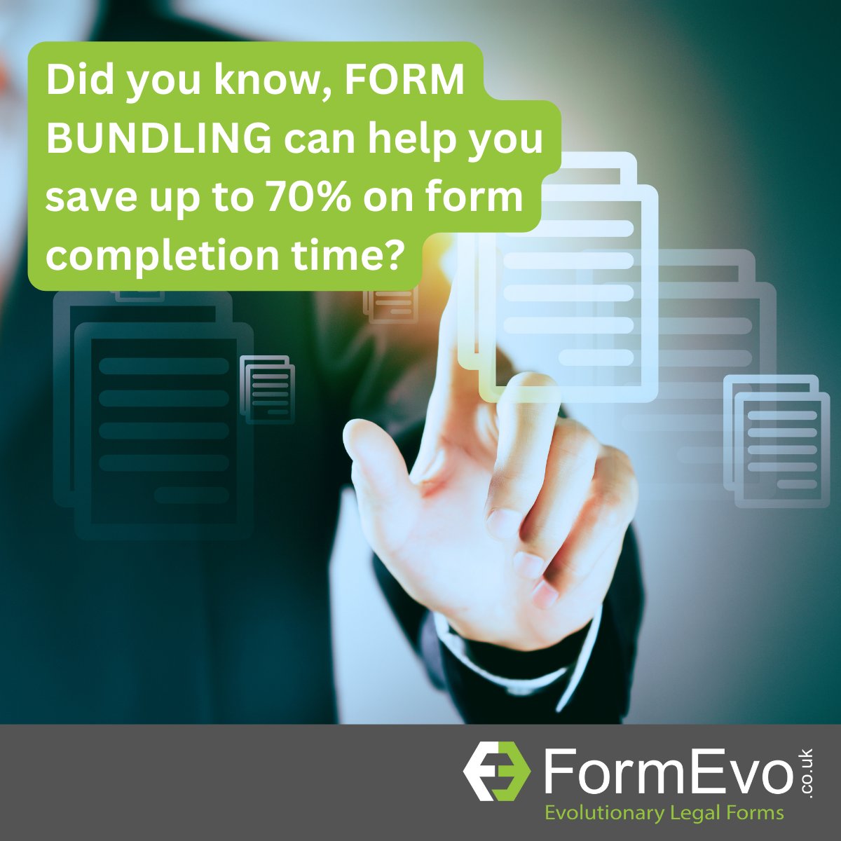 <a href="/FormEvo/">FormEvo</a> search for ways to minimise mistakes and SAVE TIME by preventing duplicate data entry. Given that many #legalforms share the same data, why not enter it once &amp; automatically populate? #Legalforms have evolved. Contact us today to find out more #formevo #SDLT #legaltech