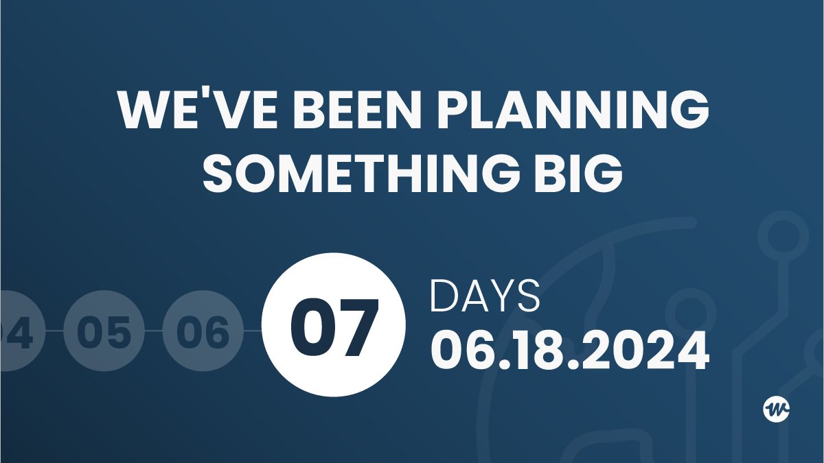 Exciting news coming your way! 🌟 In just one week, we're revealing something big. Stay tuned for an announcement that you won't want to miss!