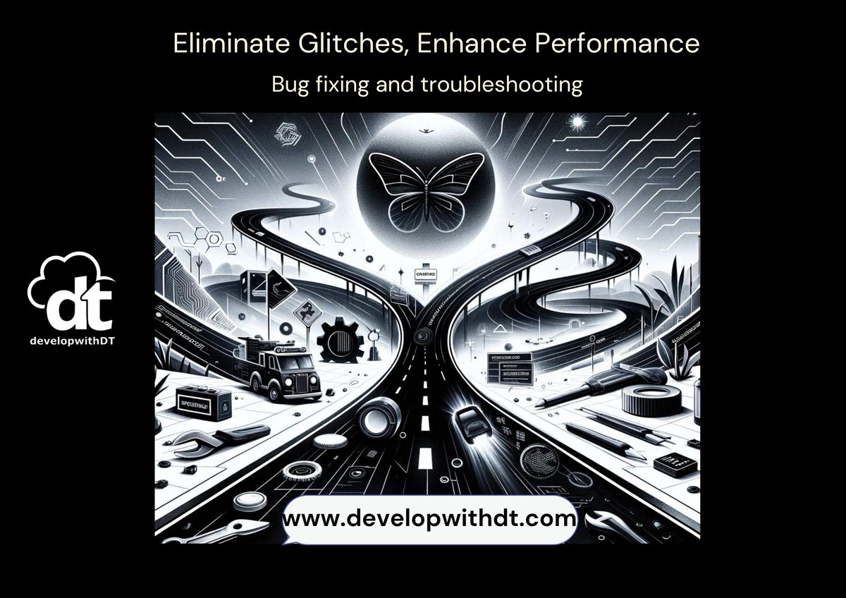 DevWithDT's tweet photo. Say goodbye to glitches and hello to peak performance! With #DevelopwithDT by your side, every technical hurdle is handled with precision to ensure your website runs flawlessly. https://t.co/9Bd3RZ558j https://t.co/hmFI3Jp4Jq