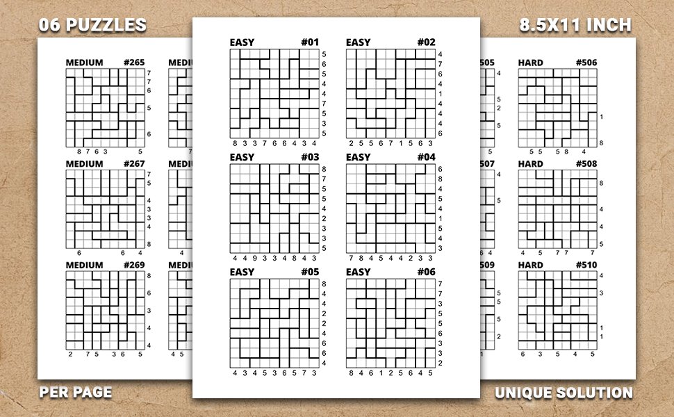 SuzannaTahlia's tweet photo. #Tile Paint Puzzle Book: Easy To Hard Levels Crazy Pavement Puzzles With 500 Challenges, 9x9 Grids For Critical Thinking And Problem-Solving Workouts, Vol 04
https://t.co/86BjyB8Qzs
#TilePaint #Puzzle #Tairupeinto #CrazyPavement #PaintByNumber #Shading #logicpuzzle #puzzlebook https://t.co/cbmoxwnfM1
